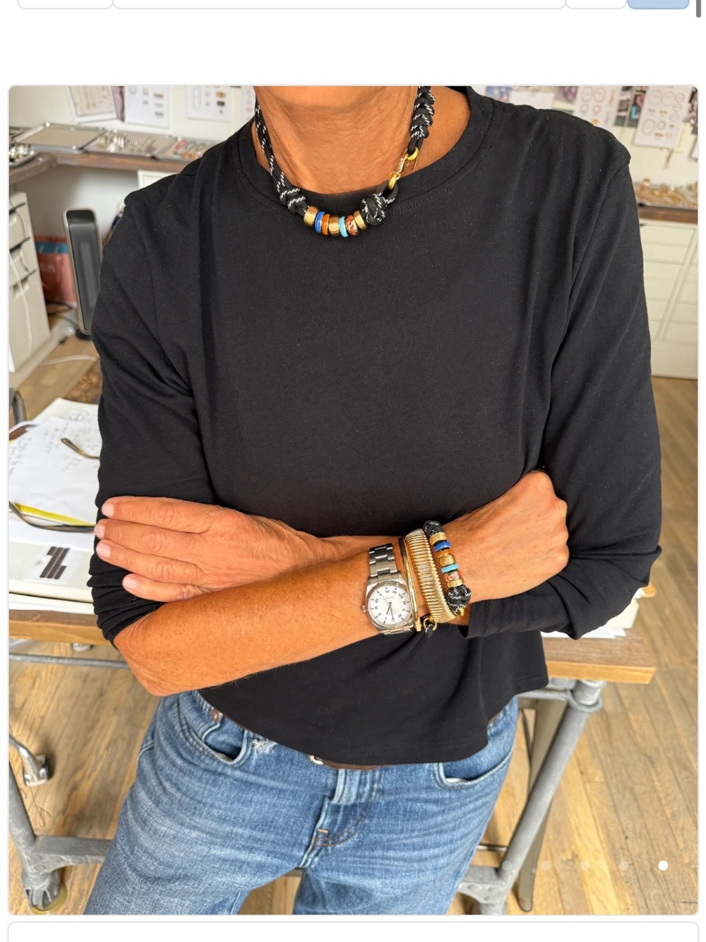 NWOT Roxanne Assoulin The Super Size Happy Cord Necklace